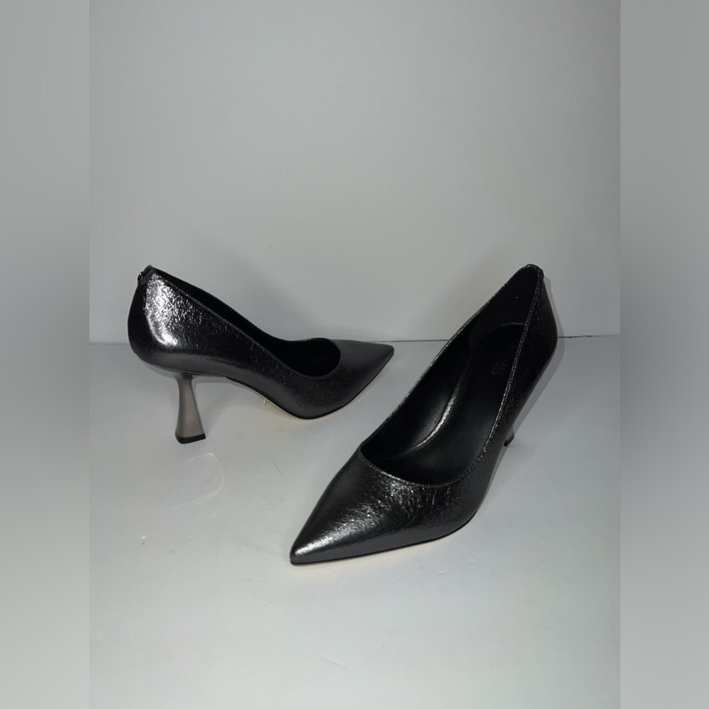 $125 New Women’s Michael Kors Clara Metallic Mid Pump Shoes Heels Sz 8.5